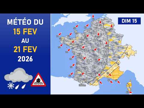 Météo du Dimanche 15 au Samedi 21 Février 2026