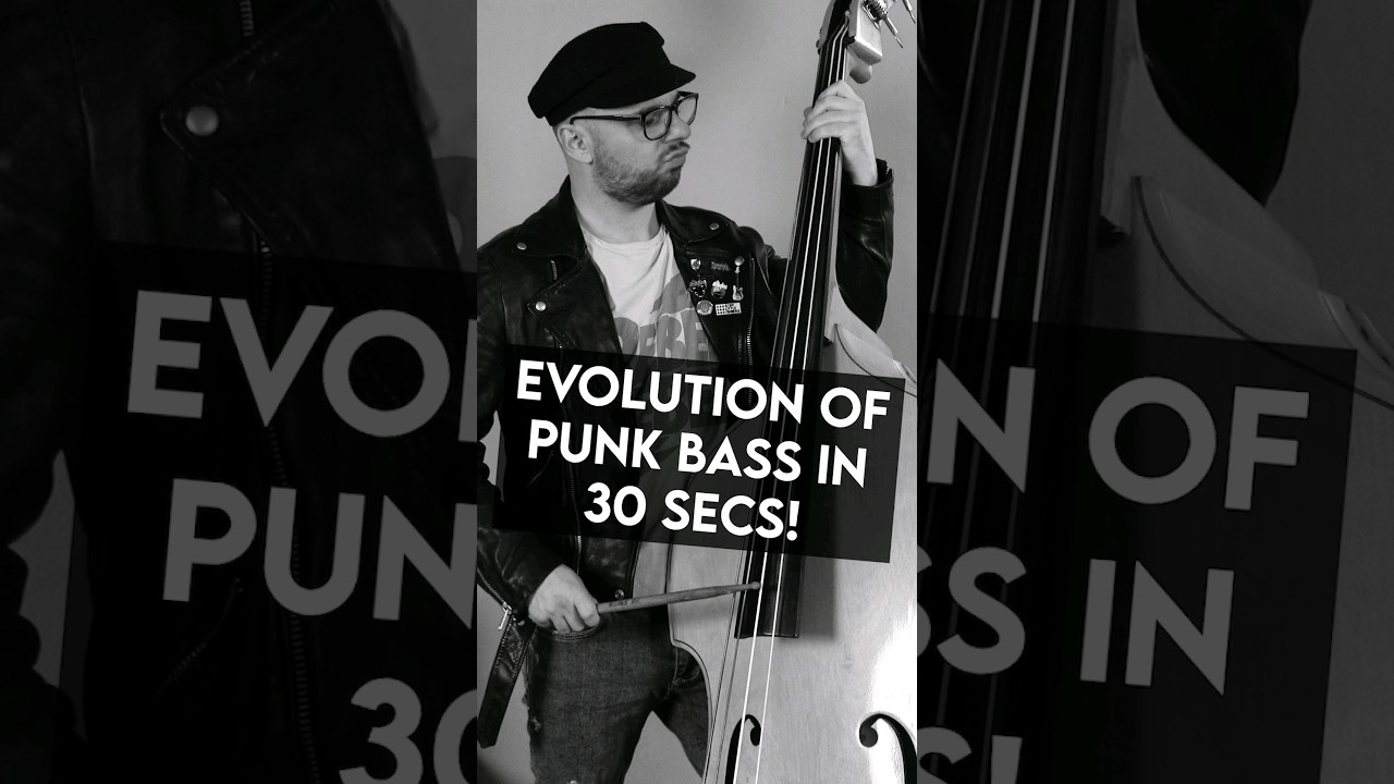 Evolution of punk bass in 30 seconds! #bass #bassguitar #punk