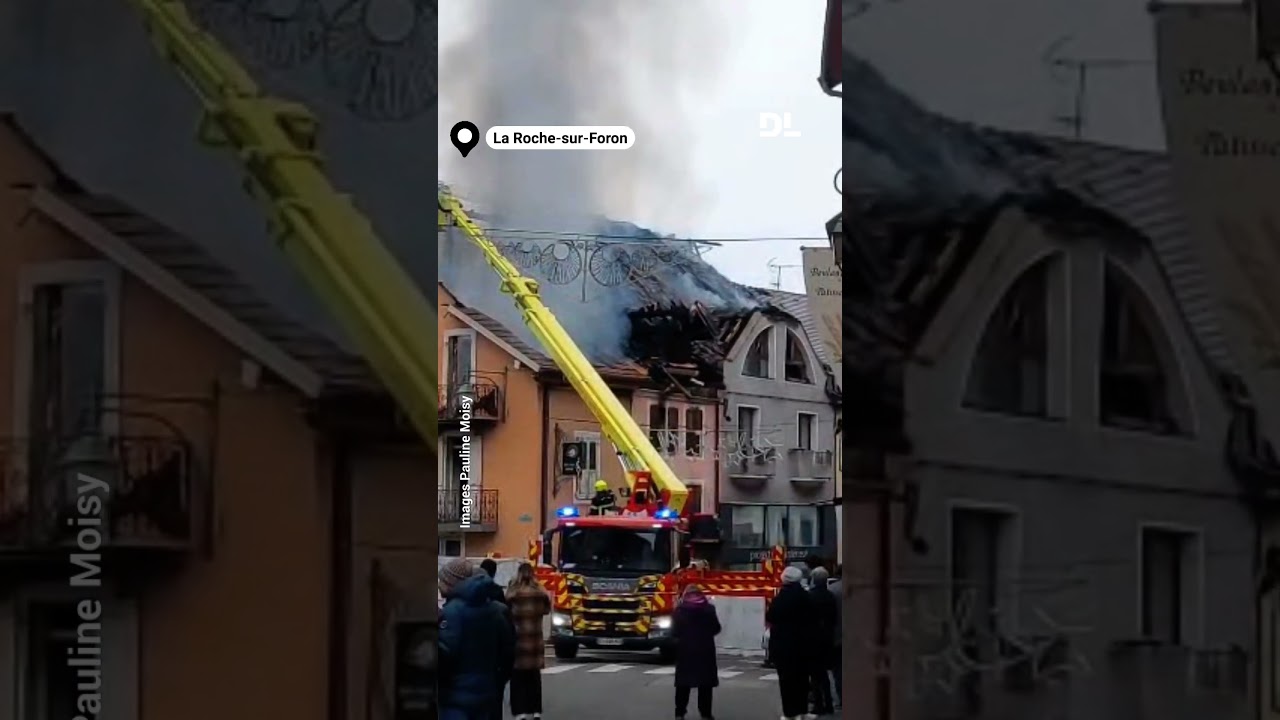 Un incendie frappe le centre ville de La Roche sur Foron : une trentaine de personnes évacuée