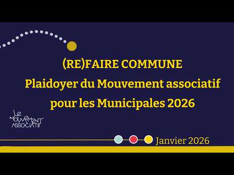 Webinaire - Elections municipales 2026 : 12 engagements pour soutenir les associations