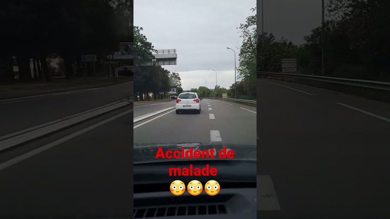 accident de voiture. c'est un truc de fou😳😳😳#accident #crash #voiture #accidents #collision #peur