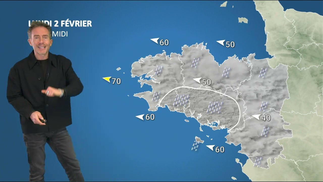 Bulletin météo pour le lundi 2 février 2026