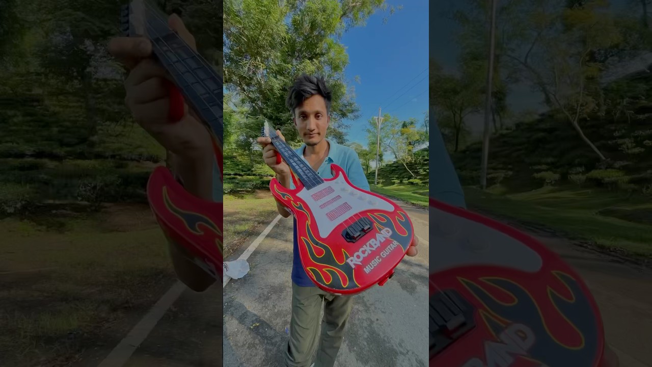 Electronic Guitar Rock Band Musical Instrument ki testing 🎸🔥