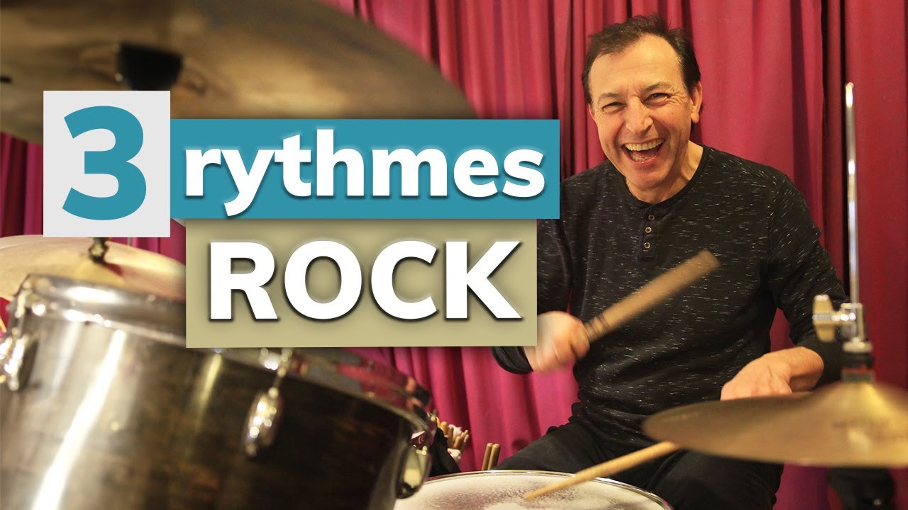 3 rythmes rock incontournables à la batterie