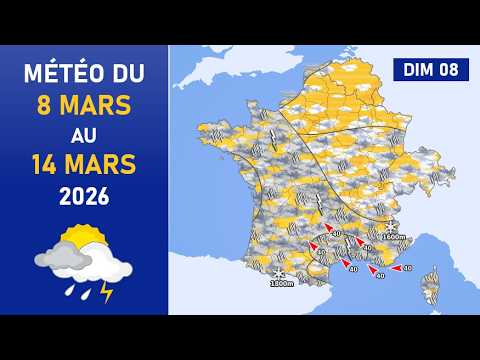 Météo du Dimanche 8 au Samedi 14 Mars 2026
