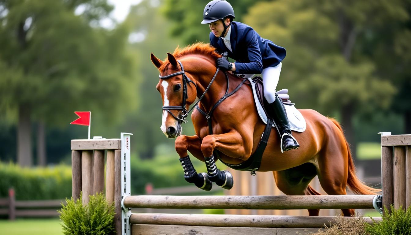 idéal du rocher revient en compétition équestre, prêt à impressionner par ses performances exceptionnelles et son talent remarquable.