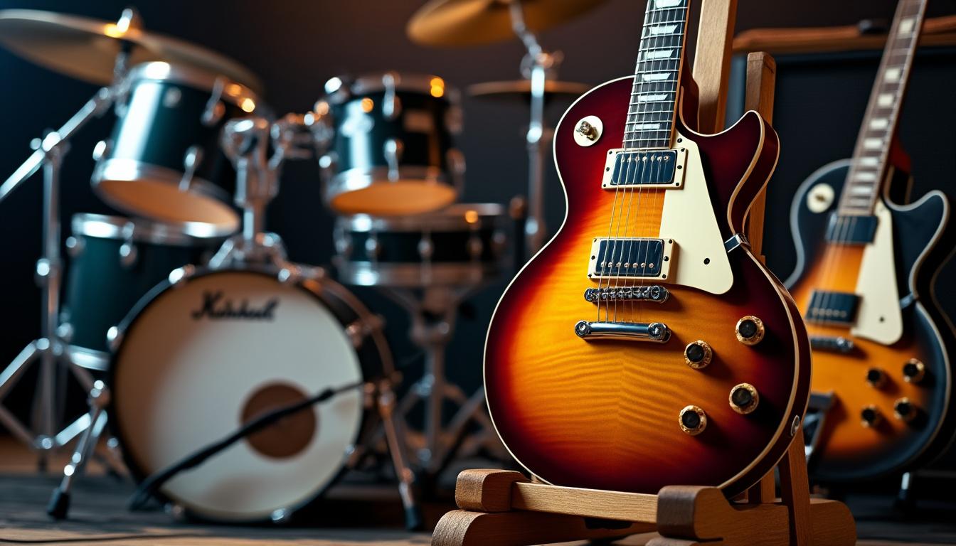 découvrez les instruments essentiels qui façonnent le son unique de la musique rock, des guitares électriques aux batteries puissantes.