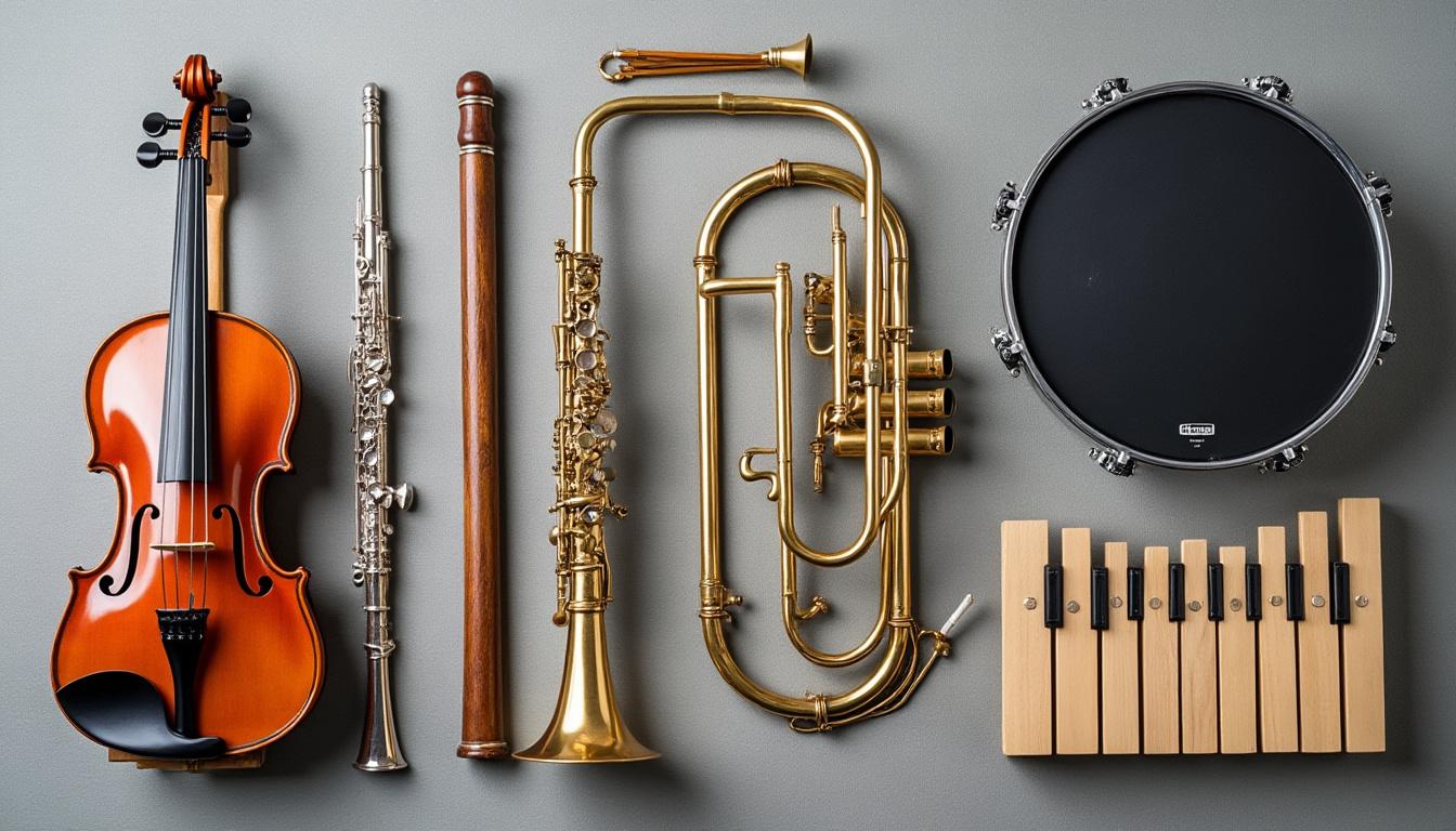 découvrez les 4 types d'instruments de musique et apprenez à les reconnaître facilement grâce à nos explications claires et illustrées.